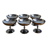 6 stainless steel ice cream cups