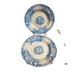 Set of 2 deep plates in Sarreguemines ironstone – Jardinière model – Various decorations