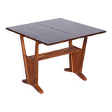 Restored Midcentury Oak Folding Table, Revived Polish, Czechia, 1950s