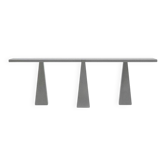 Pietra Serena Console Model Inkas Table by Angelo Mangiarotti for Skipper, 1990s