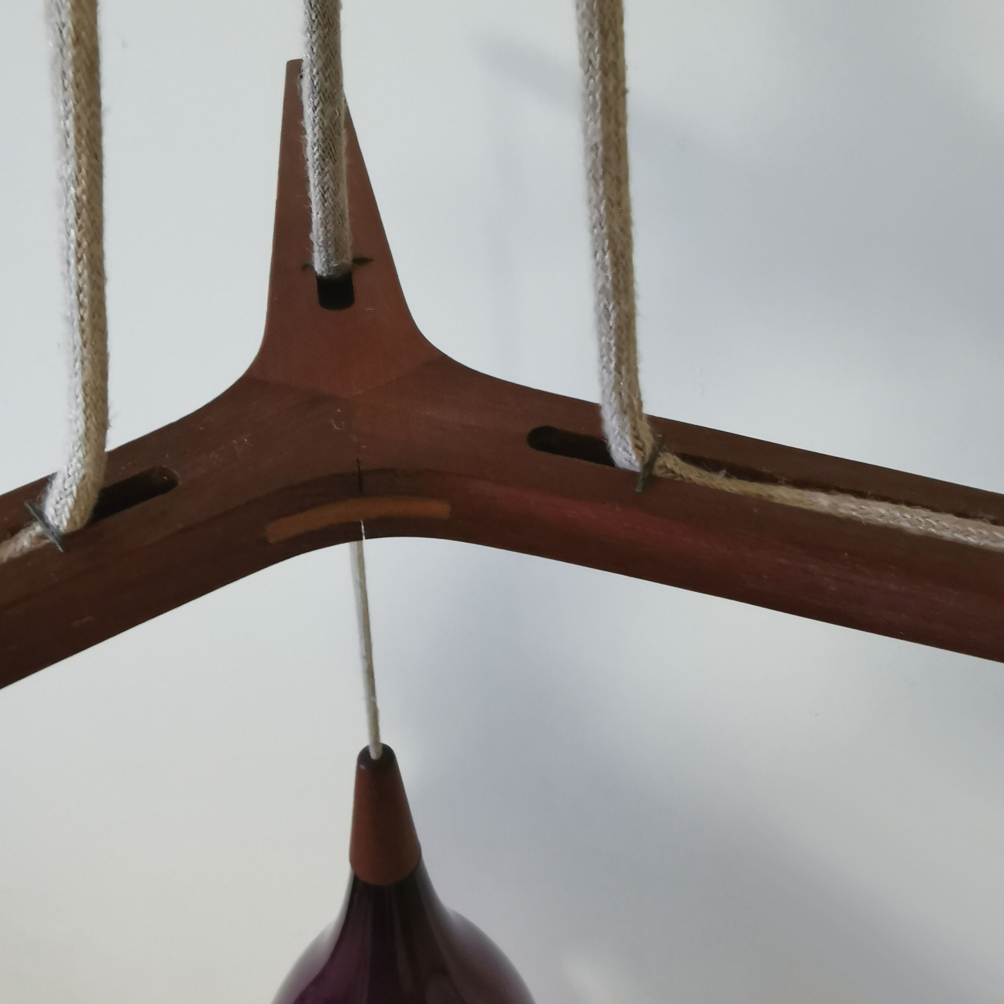 Scandinavian blown glass hanging Holmegaard 1960