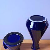 Set of cobalt blue vases