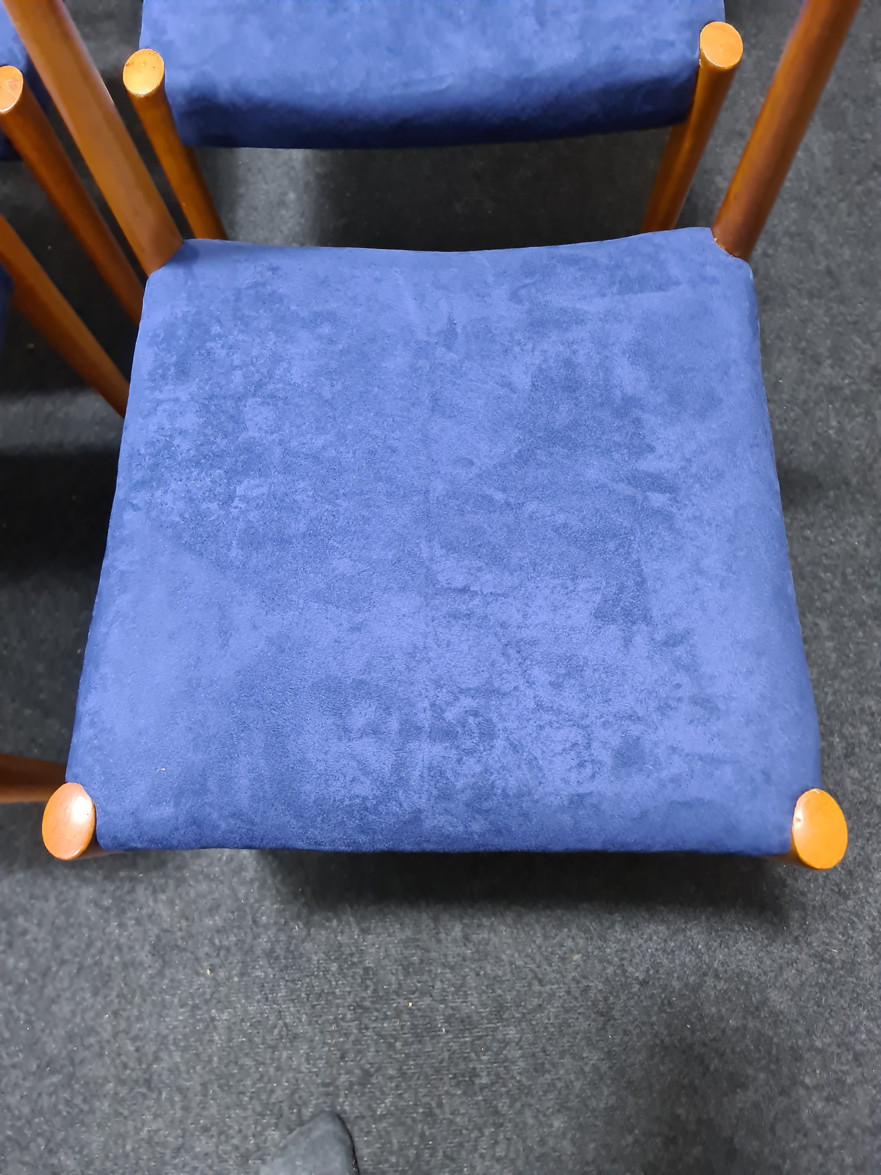 A set of four vintage dining chairs by Lubke Germany