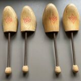 Set of 2 pairs of old shoe trees