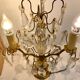 Pair of candelabra girandoles crystal lamp