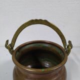 Old copper cauldron