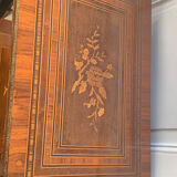 Napoleon 3 marquetry and bronze side table