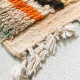 Moroccan Berber carpet Boujaad corridor with multicolored diamonds 338x76cm