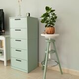 Vintage high screw stool