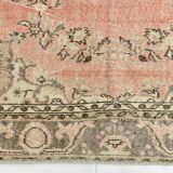 6x10 Pale Red & Brown Oriental Vintage Rug, 182x295Cm