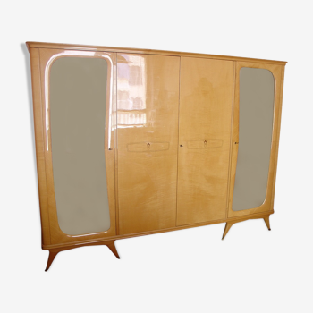 Armoire vintage en érable, années 50