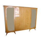 Vintage wardrobe maple feather, 50s