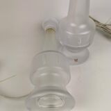 Pair of Kosta crystal table lamps, Sweden, 1960s