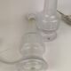 Pair of Kosta crystal table lamps, Sweden, 1960s