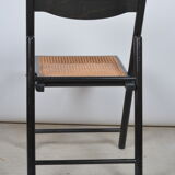 Chaise pliante assise en cannage