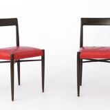 2 chaises vintage 1960 en bois Allemagne