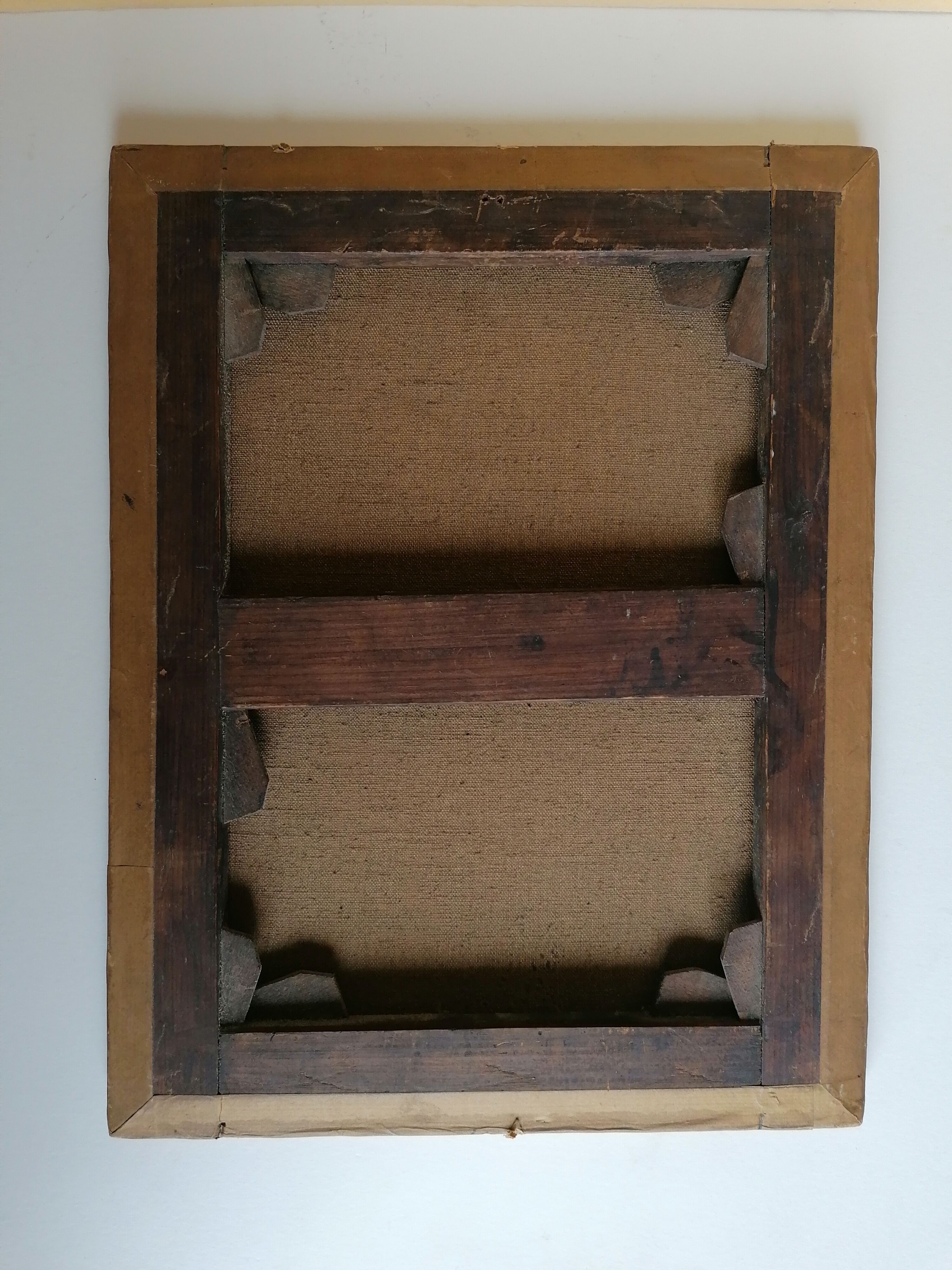 Old painting bouquet of flowers