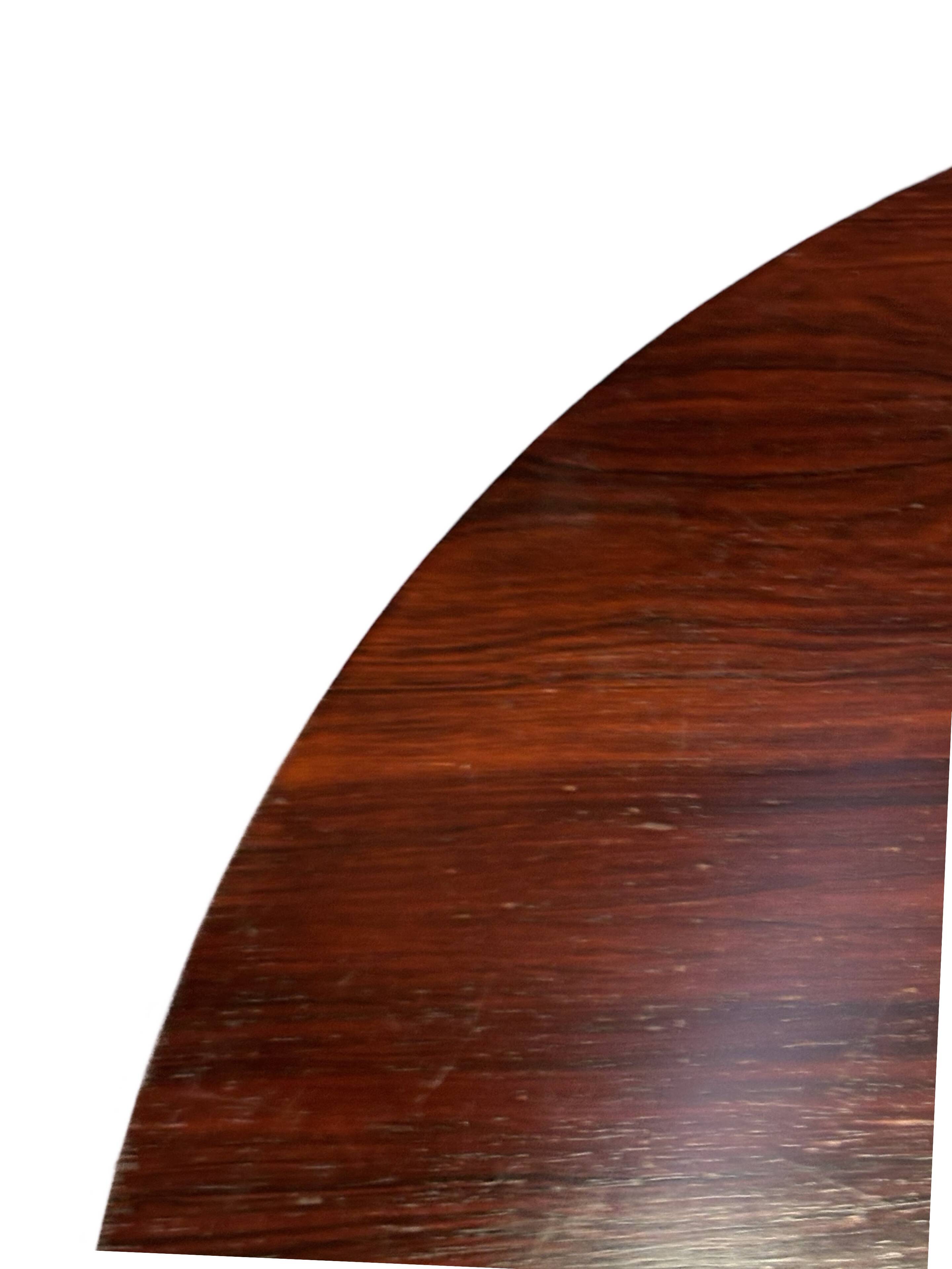 Vintage round coffee table in rosewood veneer, 60s design