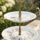 Silent Servant 3-Tiered Limoges Porcelain – Floral Decoration "Montjoie"