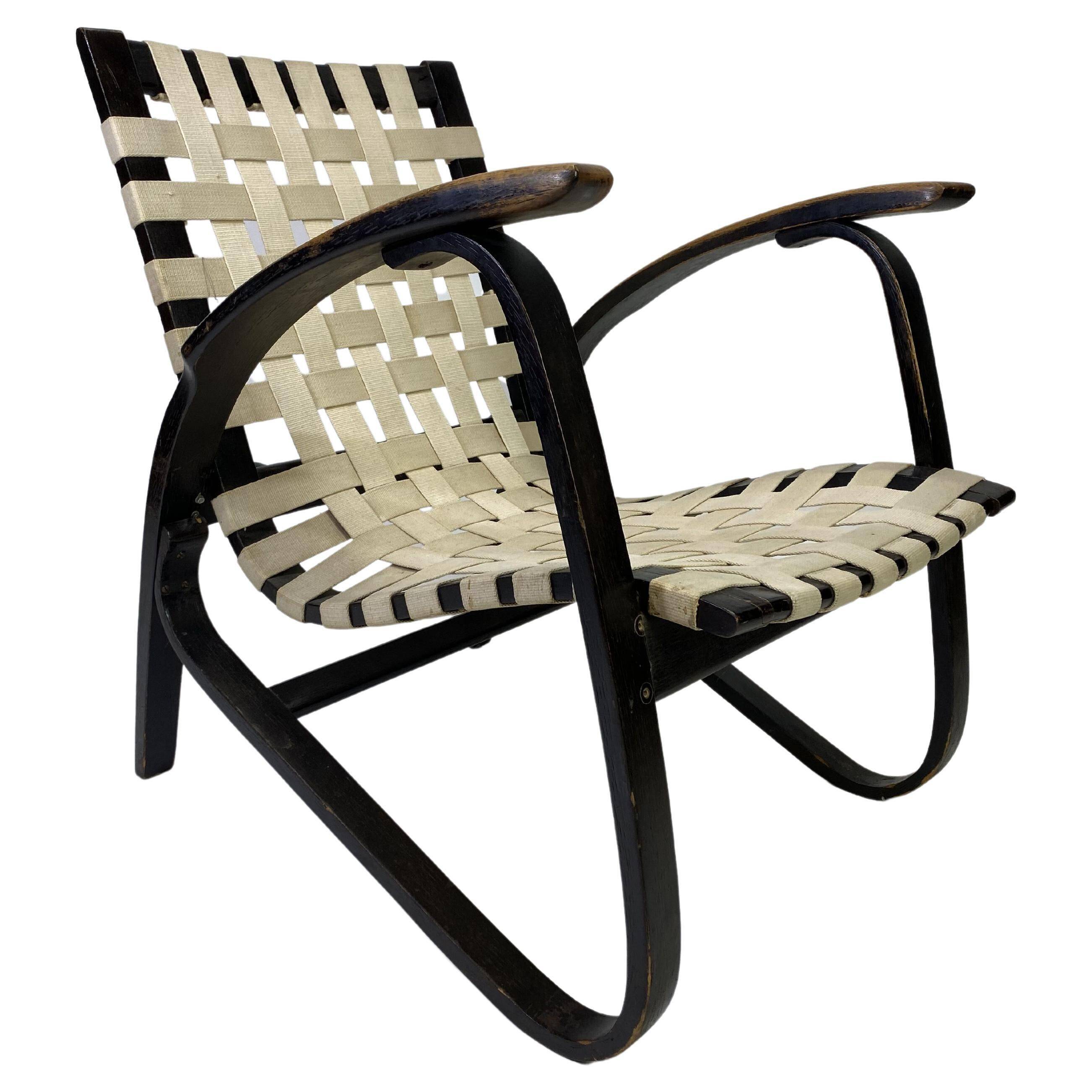 Fauteuil lounge noir par Jan Vanek