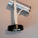 Modernist adjustable wall light in brushed aluminium, 1970s Vintage.