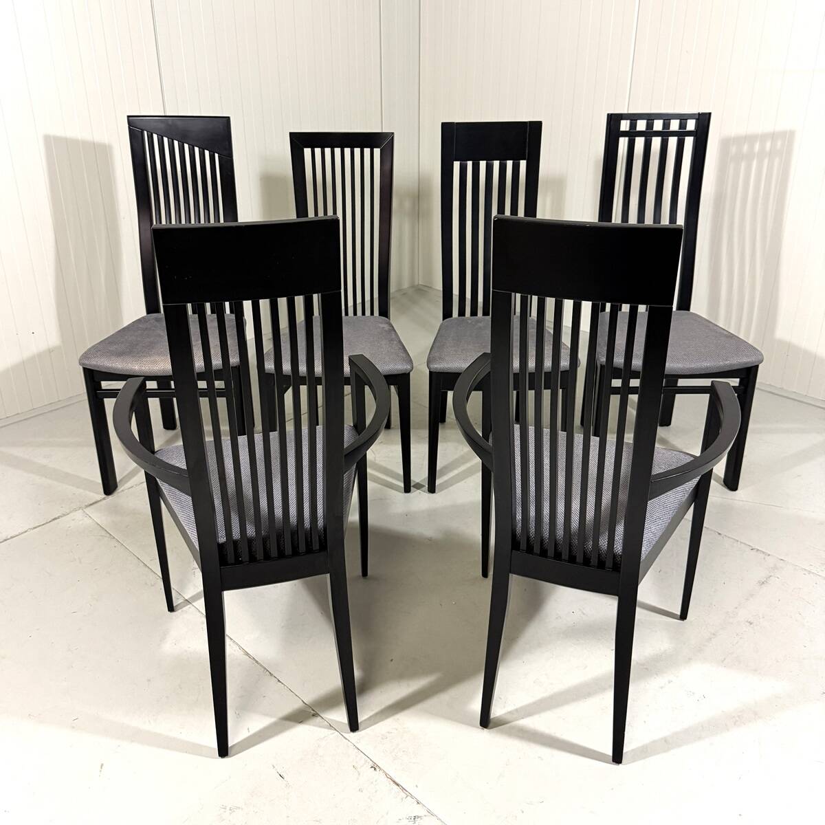 Chaises de salle à manger Tonon Italie par Wolf Schmidt Bandelow années 1980.