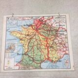 Vidal-Lablache Map No. 7 France Railways