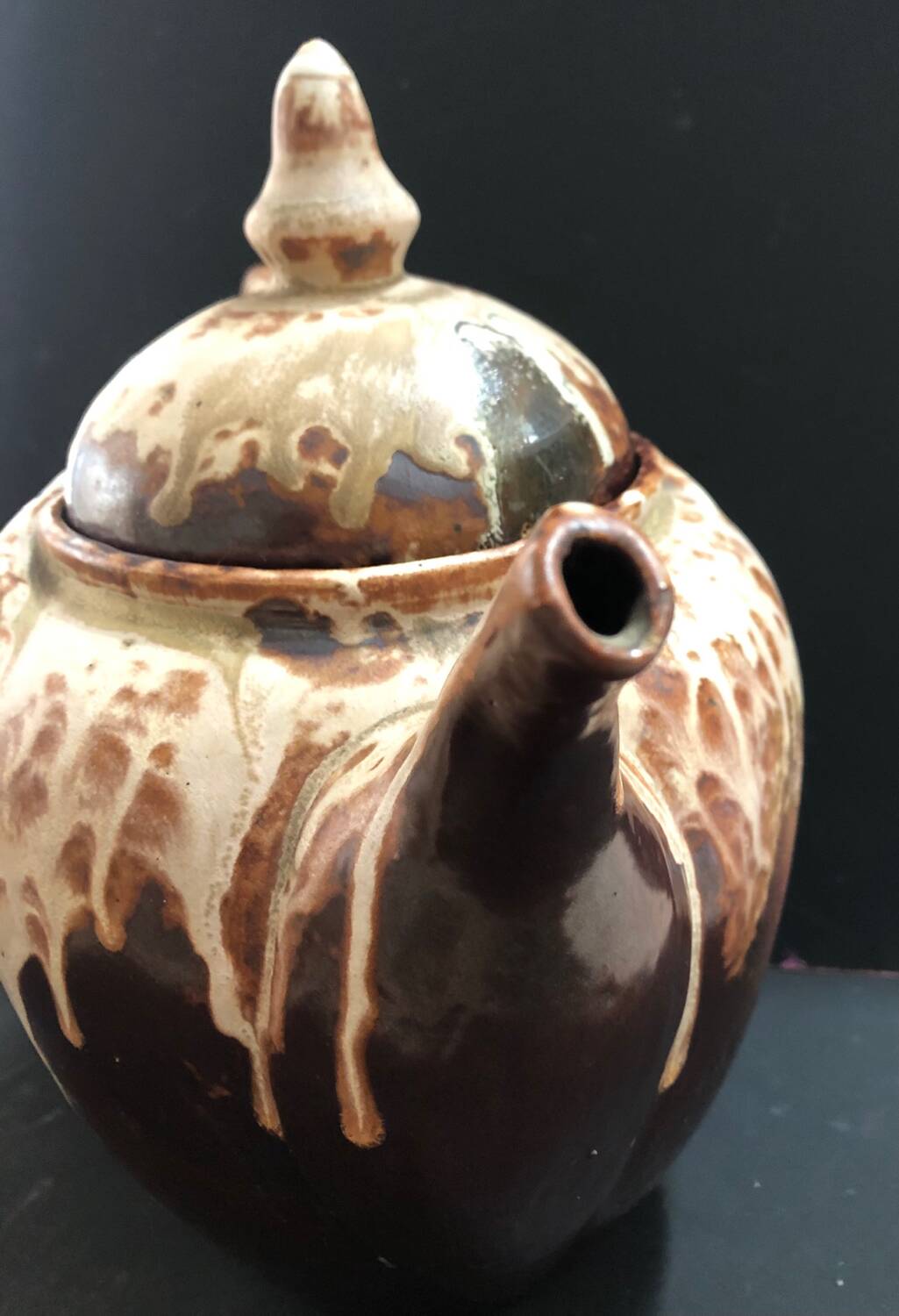 Stoneware teapot by Marcellus Aubry