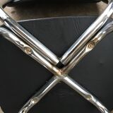 Vintage chrome and leatherette chairs