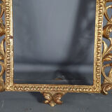 Italian frame nineteenth century. carved wood gilding gold leaf of leaf origin foliage 38,5x28,7 cm SB