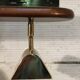 1960s teak & brass pendant