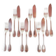 Fish cutlery for 6 Christofle Godrons initials E. L. circa 1910-20