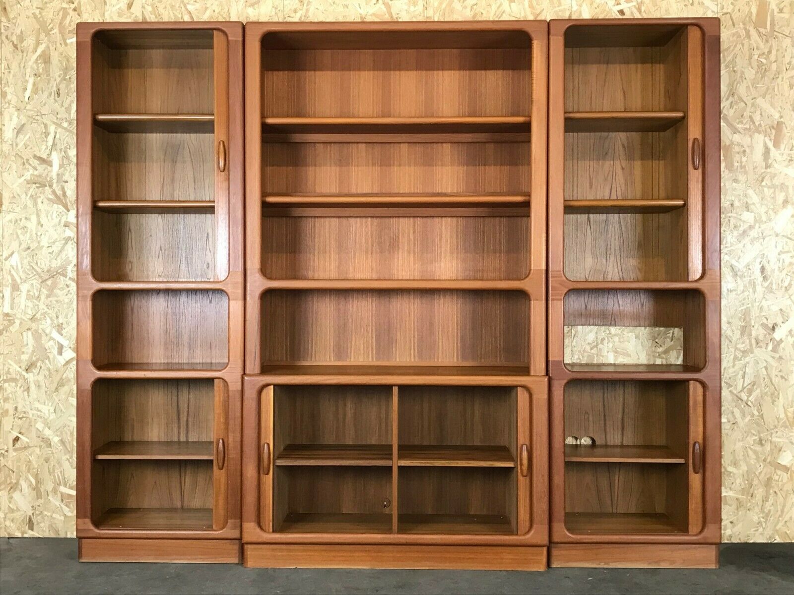 70s Dyrlund teak shelf wall unit Danish Modern Design Denmark
