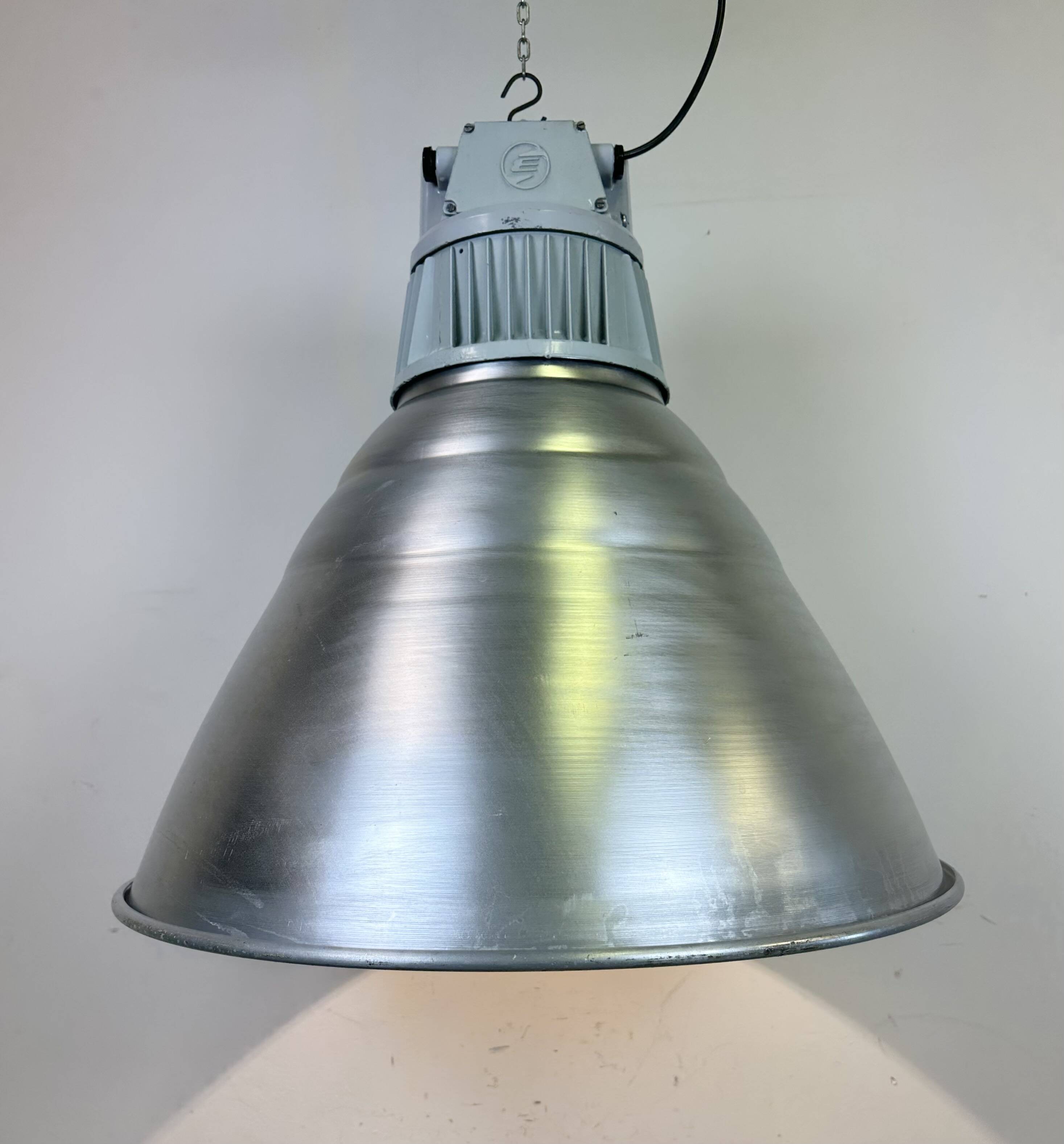 Large Industrial Aluminium Pendant Light from Elektrosvit, 1960s