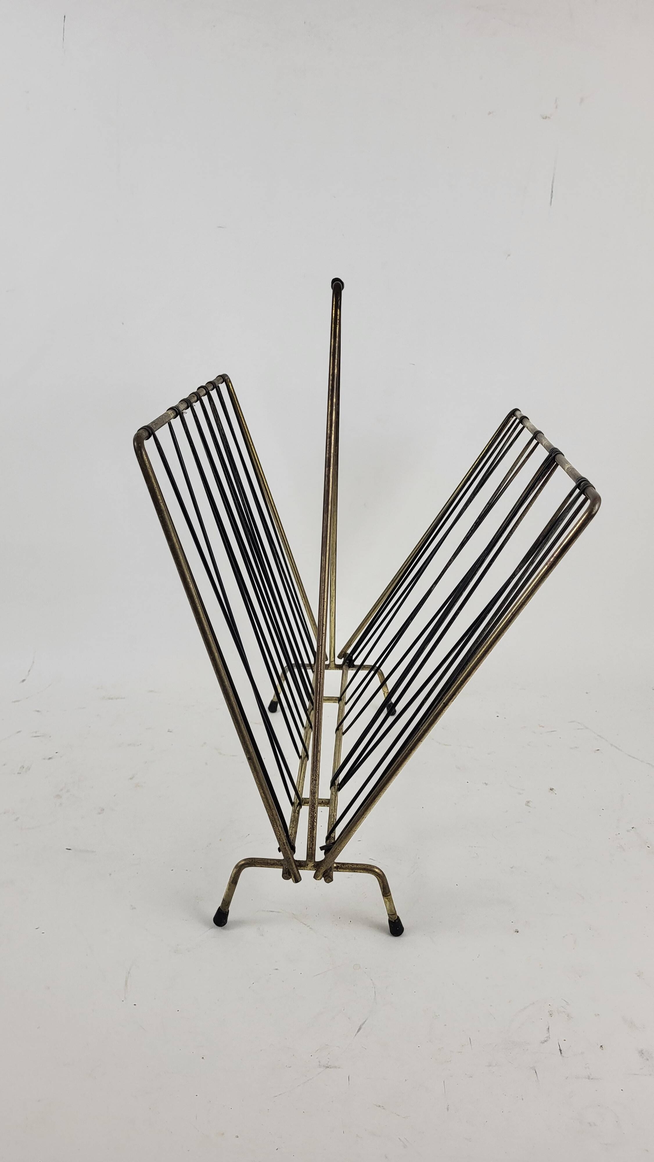 Porte revue scoubidou noir vintage