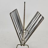 Vintage black scoubidou magazine holder