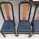 6 chaises vintage en bois noir