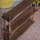 Vintage wall shelf, wooden furniture, living room, kitchen