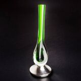 Green sommerso soliflor vase by Seguso, Murano, Italy, 1970s