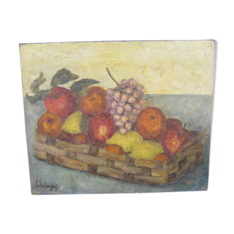 Peinture à l'huile "nature morte"