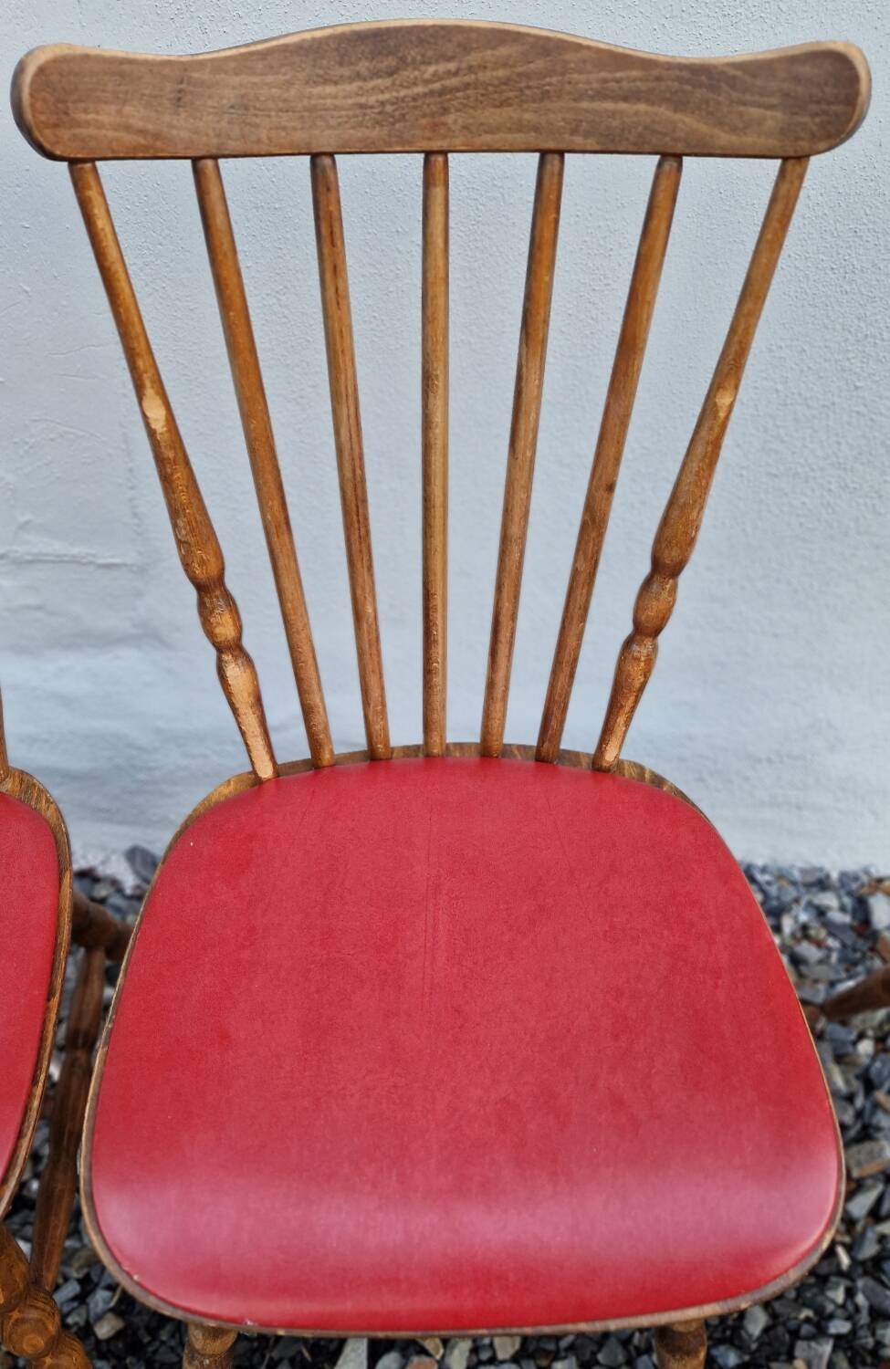 Set of 6 Baumann chairs in turned wood