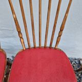 Set of 6 Baumann chairs in turned wood