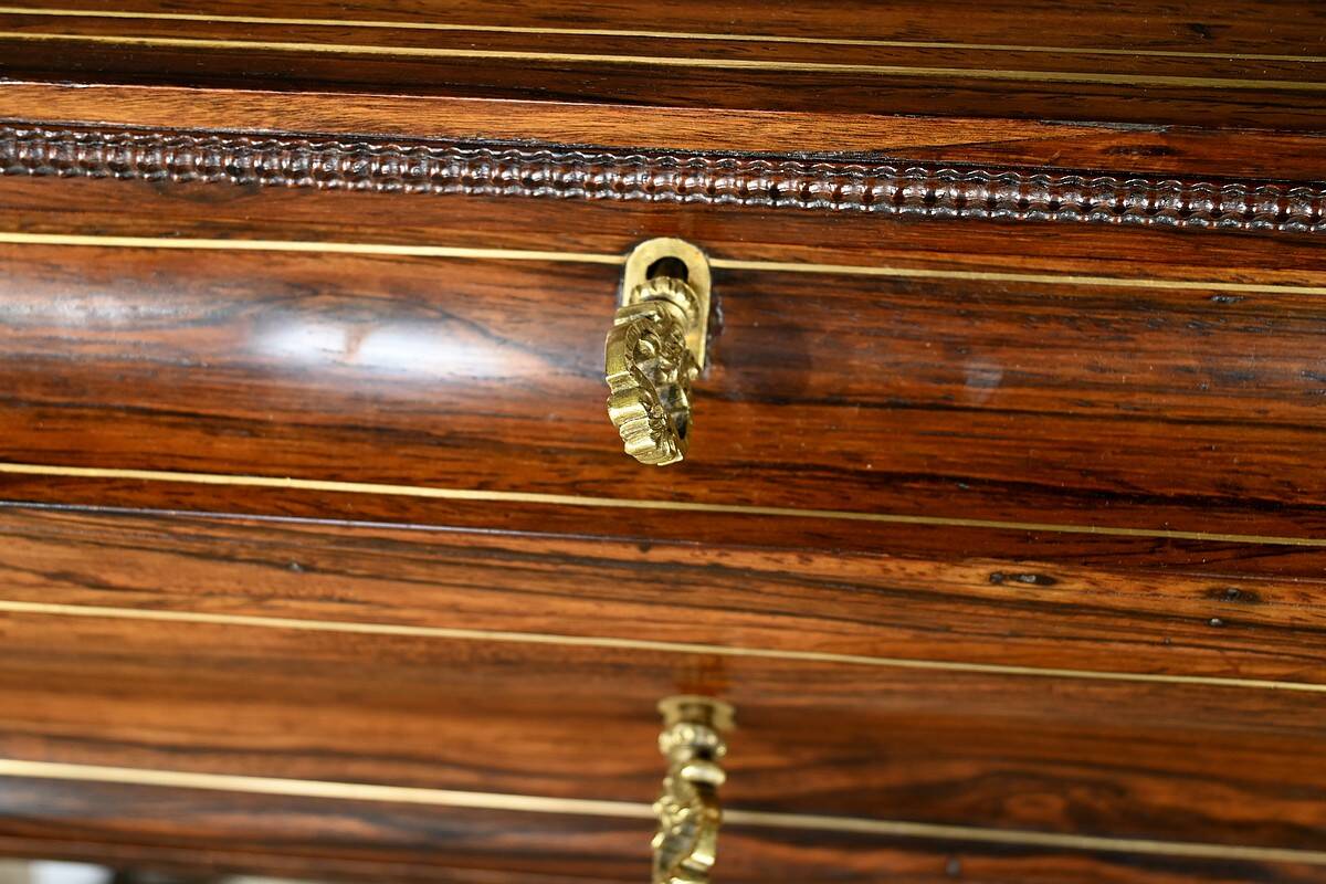 Rosewood work table, Napoleon III style, Maison Roll, Fg. St Antoin