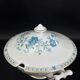 Soupière Haviland Limoges modèle Nankin décor bleu et or