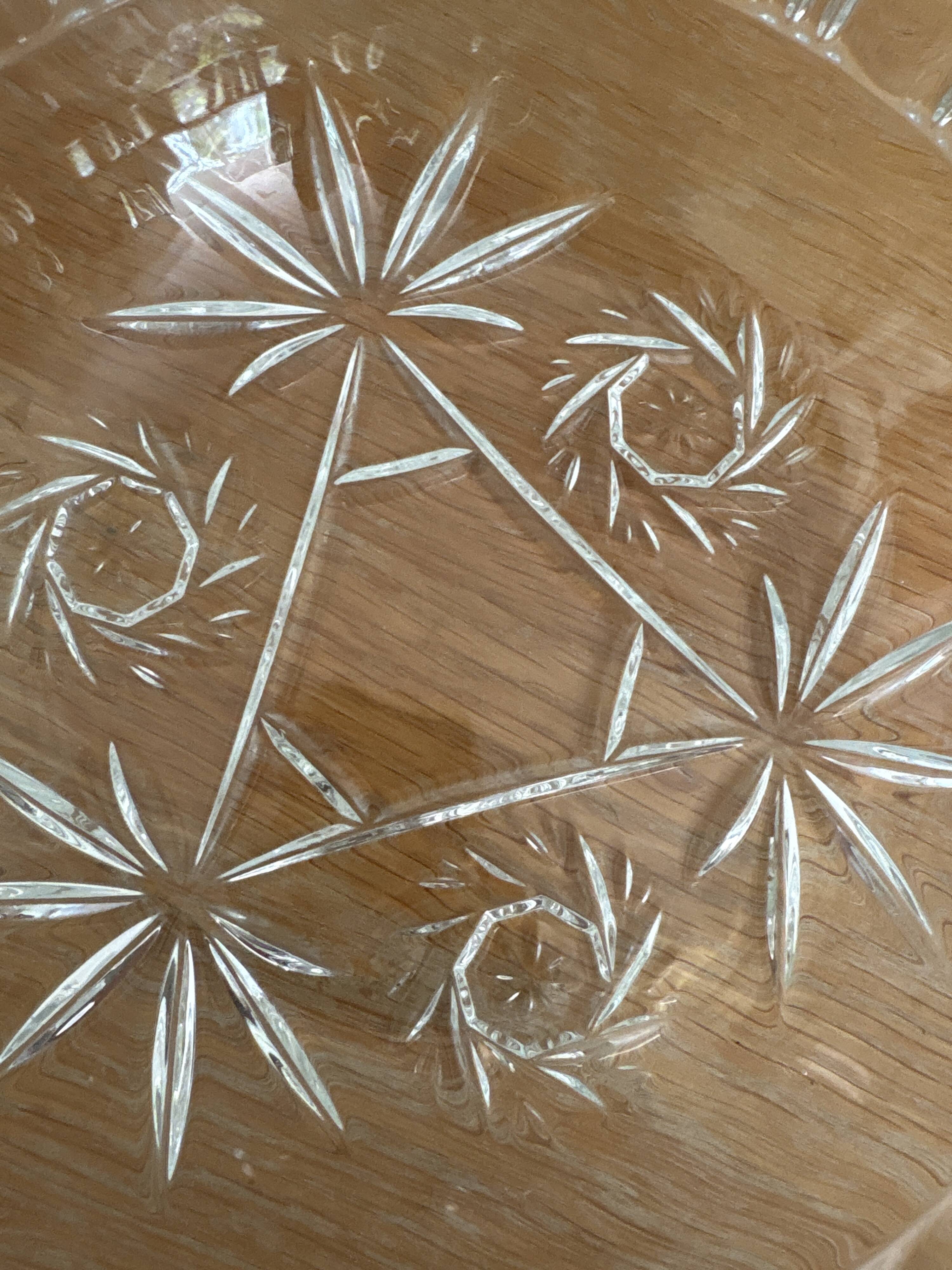 Crystal salad bowl
