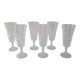 6 crystal flutes