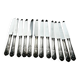 Service de 12 couteaux de table métal argenté