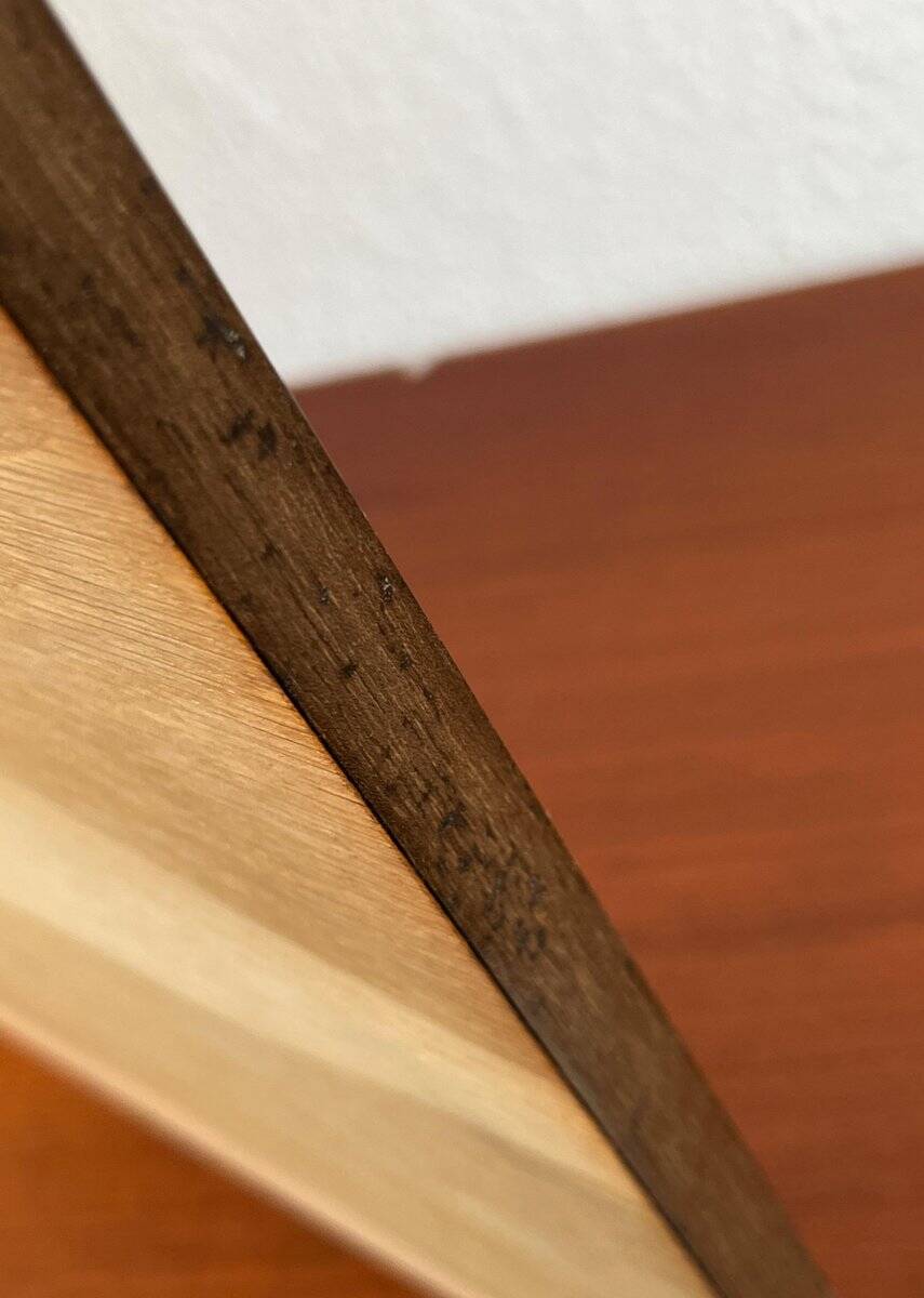 Mid-century wood veneer intarsia wall panel, 1960s