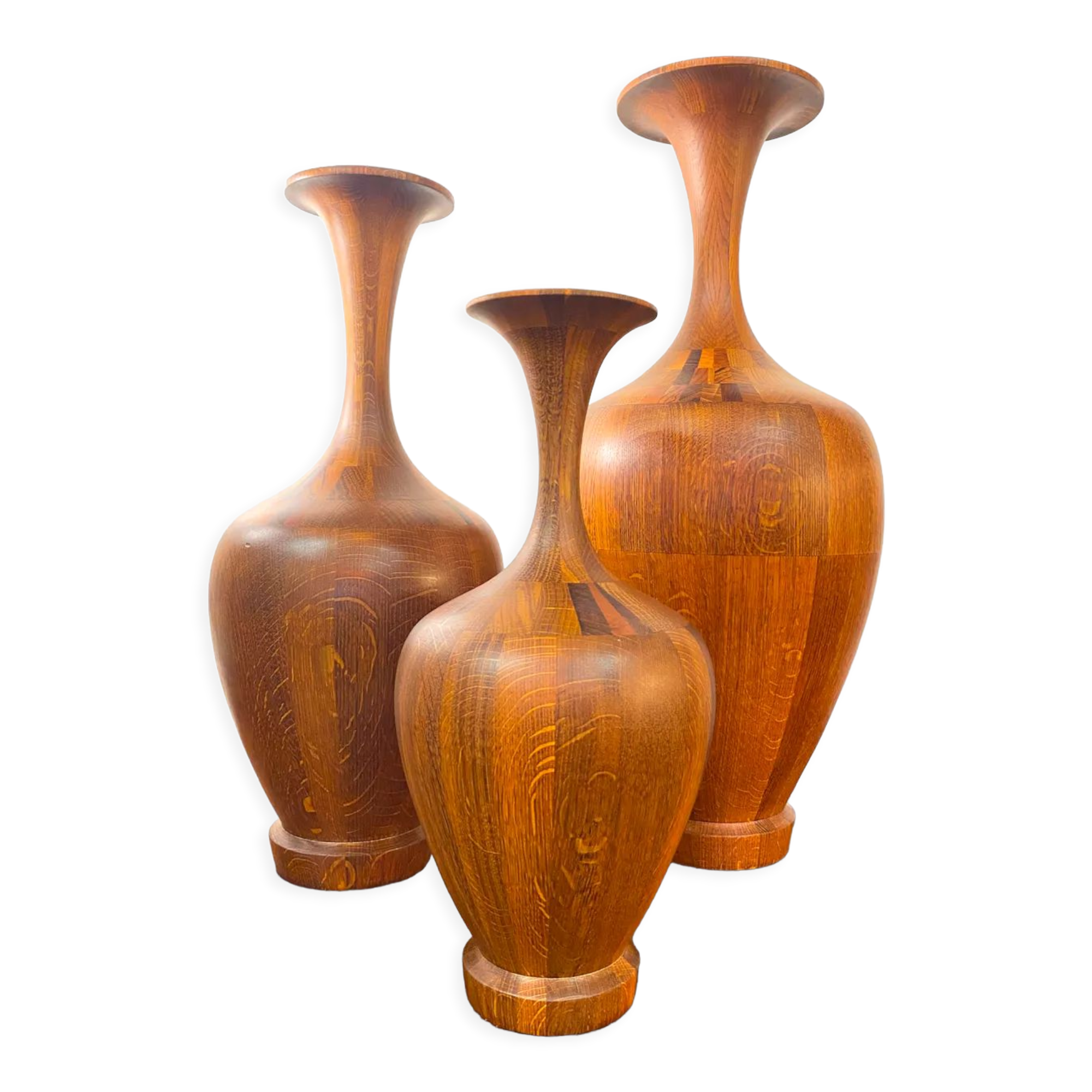 Set of 3 Maurice Bonami vases