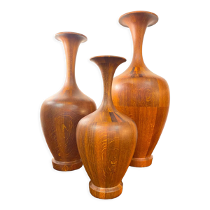 Lot de 3 vases maurice